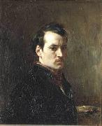 Alfred Dehodencq Portrait de l artiste oil